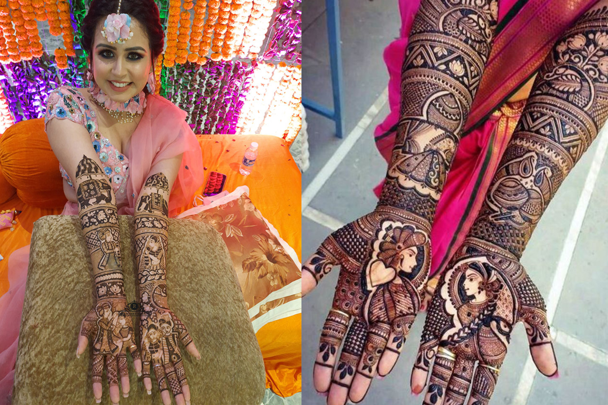 Bridal Mehndi Designs: दुल्हन की खूबसूरती में लगेंगे चार चांद, यहां हैं आपके लिए कुछ यूनिक मेहंदी डिजाइंस 4 Bride Groom Mehndi Design