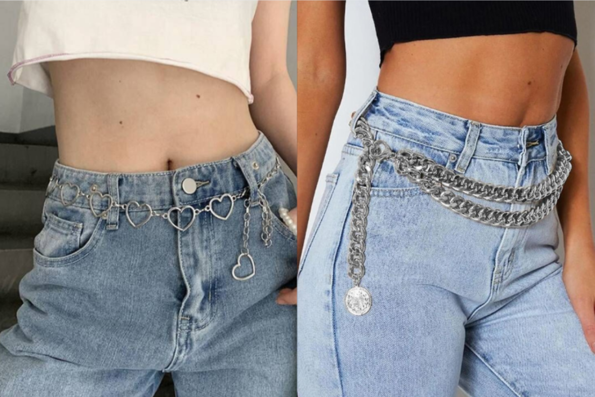 Classy Belly Chain Designs: डेनिम जीन्स से लेकर साड़ी पर स्टाइल करें ये लेटेस्ट बेली चेन 3 Classy Belly Chain 9