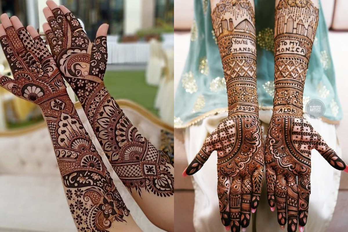 Bridal Mehndi Designs: दुल्हन की खूबसूरती में लगेंगे चार चांद, यहां हैं आपके लिए कुछ यूनिक मेहंदी डिजाइंस 2 Full Hand Mehndi Design For Bride