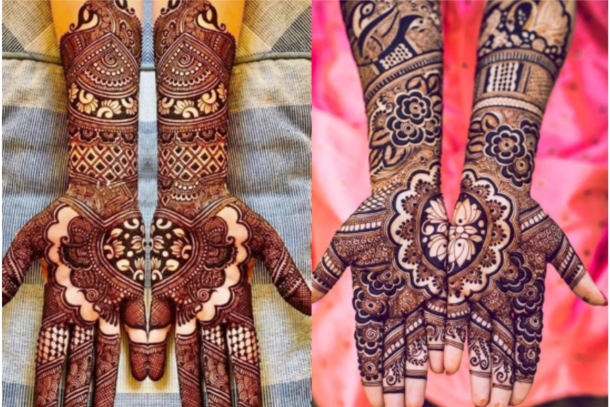 Latest Bridal Mehndi Designs With Glitter: ब्राइडल मेहंदी डिजाइंस विद ग्लिटर,अपने खास दिन को बनाएं और भी खास 5 Latest Bridal Mehndi Designs With Glitter