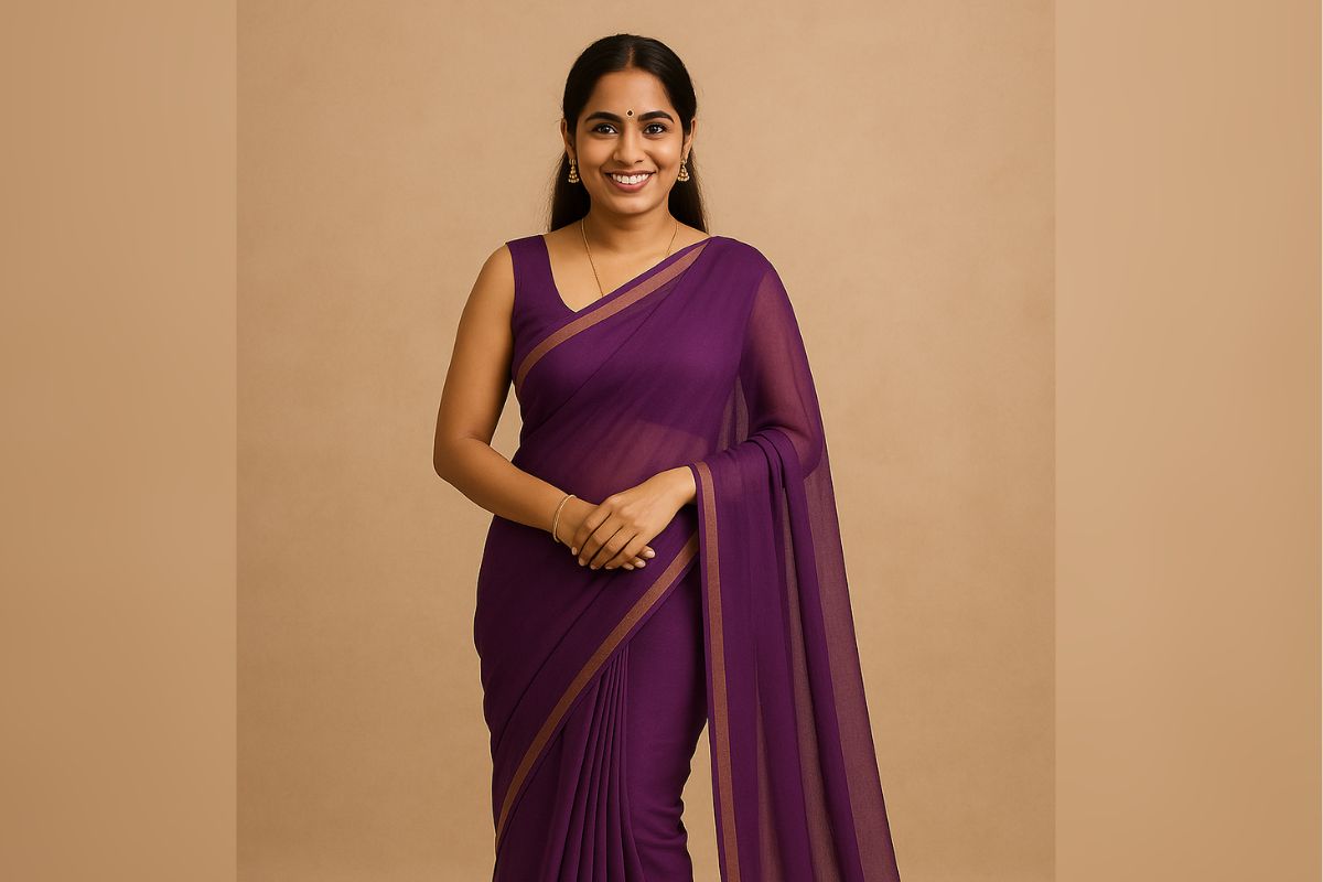 Summer Saree Looks: साड़ी में भी पाएं समर कूल लुक, स्टाइल के साथ कम्फर्ट का भी रखें ख्याल 2 Chiffon Saree