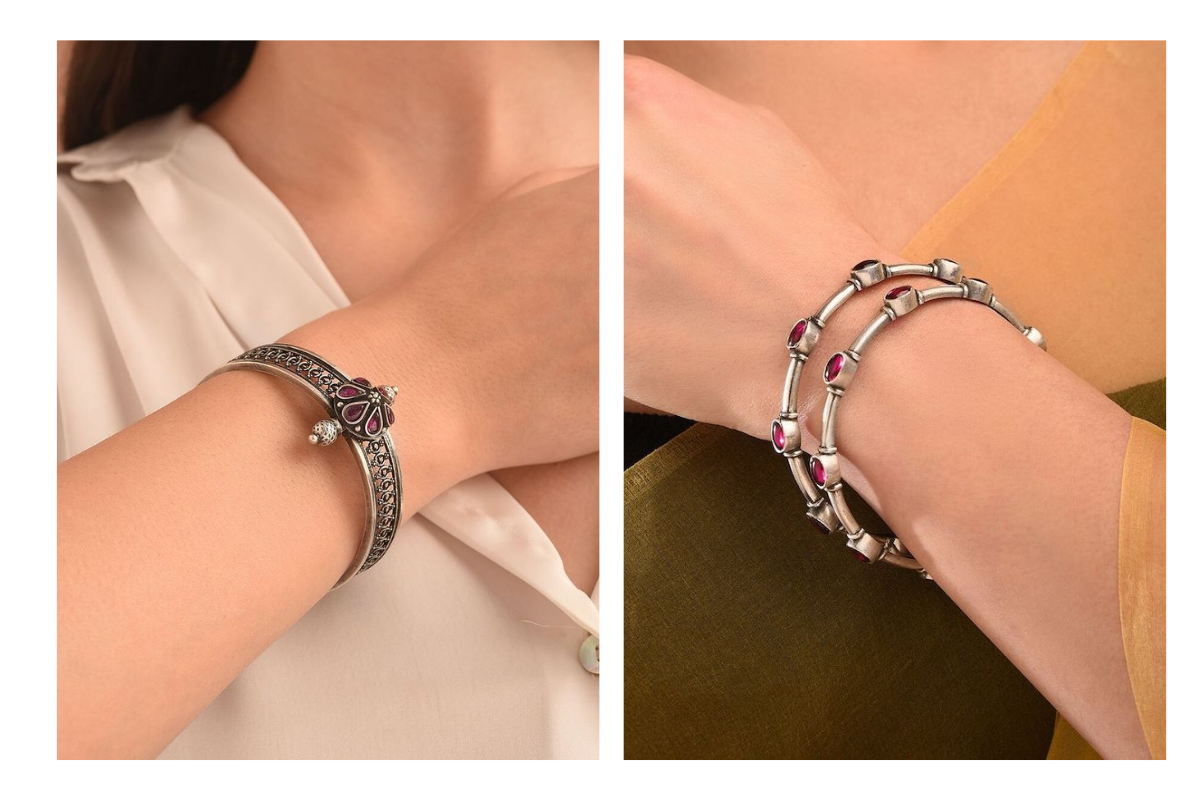 Oxidised Kada Bangles: फैशन में छाया है ऑक्सीडाइज चूड़ियों का क्रेज देखें 15 लेटेस्ट डिजाइन 5 Kada Bangles Design 4