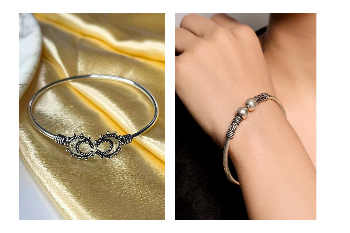 Oxidised Kada Bangles: फैशन में छाया है ऑक्सीडाइज चूड़ियों का क्रेज देखें 15 लेटेस्ट डिजाइन 7 Kada Bangles Design 6