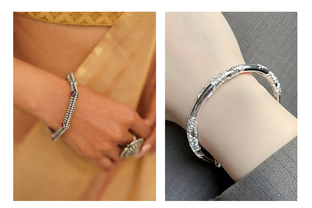 Oxidised Kada Bangles: फैशन में छाया है ऑक्सीडाइज चूड़ियों का क्रेज देखें 15 लेटेस्ट डिजाइन 8 Kada Bangles Design 7