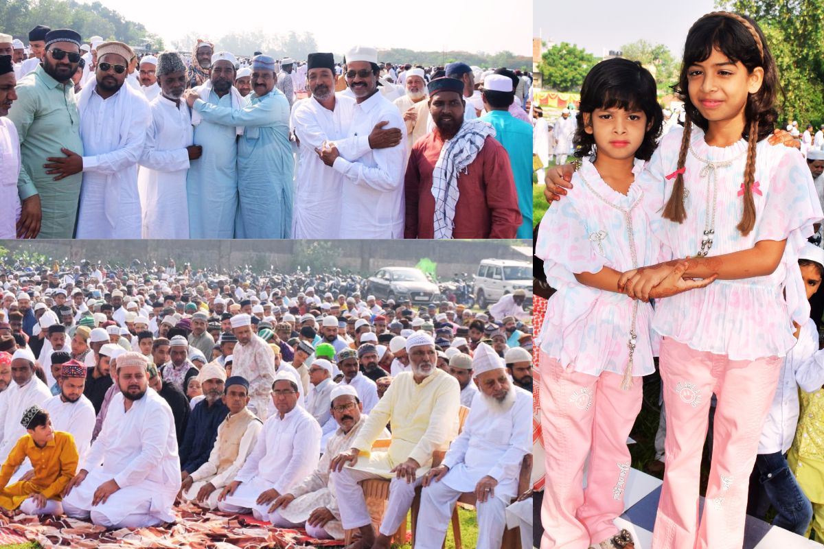 बोकारो में अमन-चैन की मांगी दुआ, गले मिलकर दी बकरीद की मुबारकबाद 2 Bakrid In Bokaro Jharkhand 1