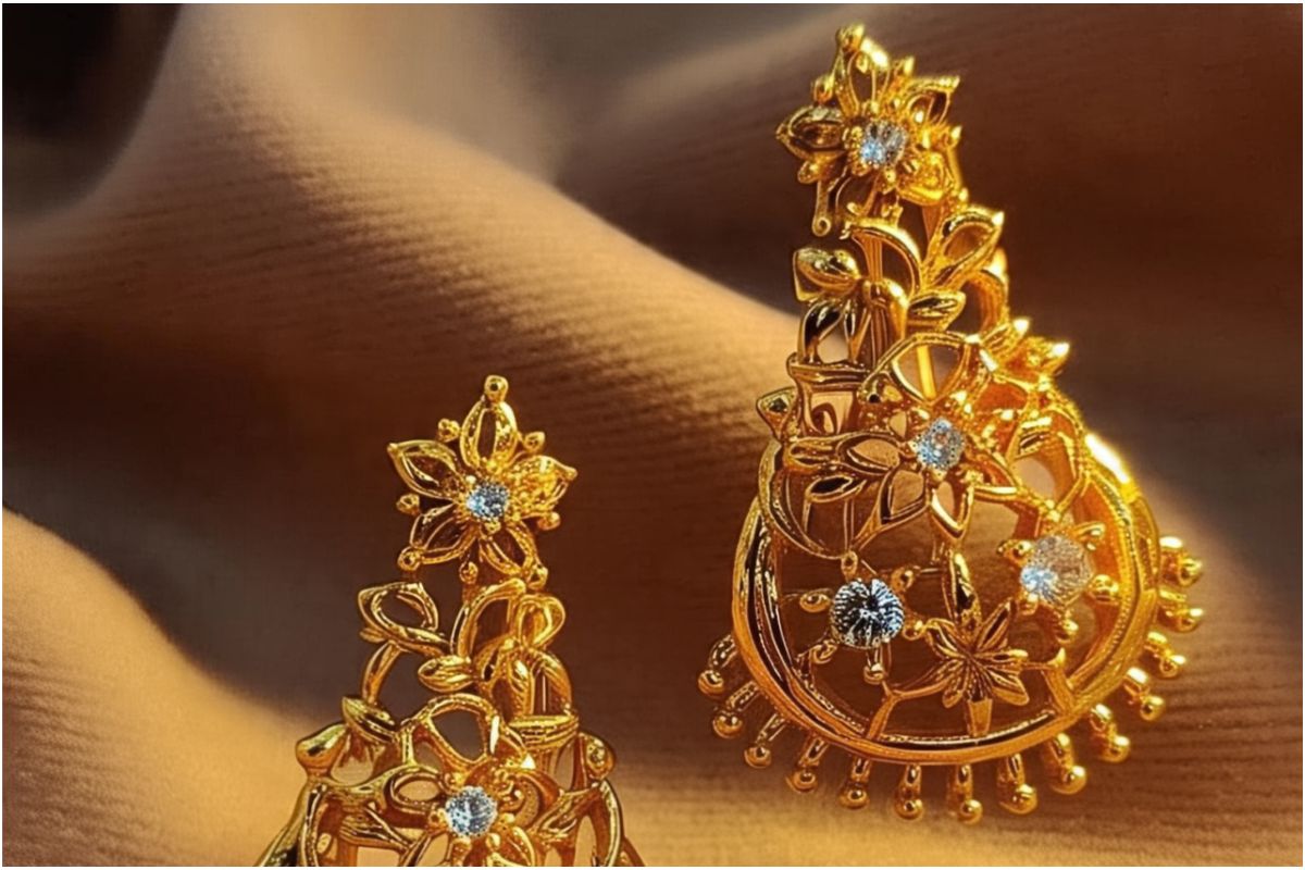 Latest Gold Jhumka Designs: शादी हो या फेस्टिवल,पहनिए ये लेटेस्ट गोल्ड झुमके जो खींच लेंगे सबका ध्यान 7 Latest Gold Jhumka Design13413
