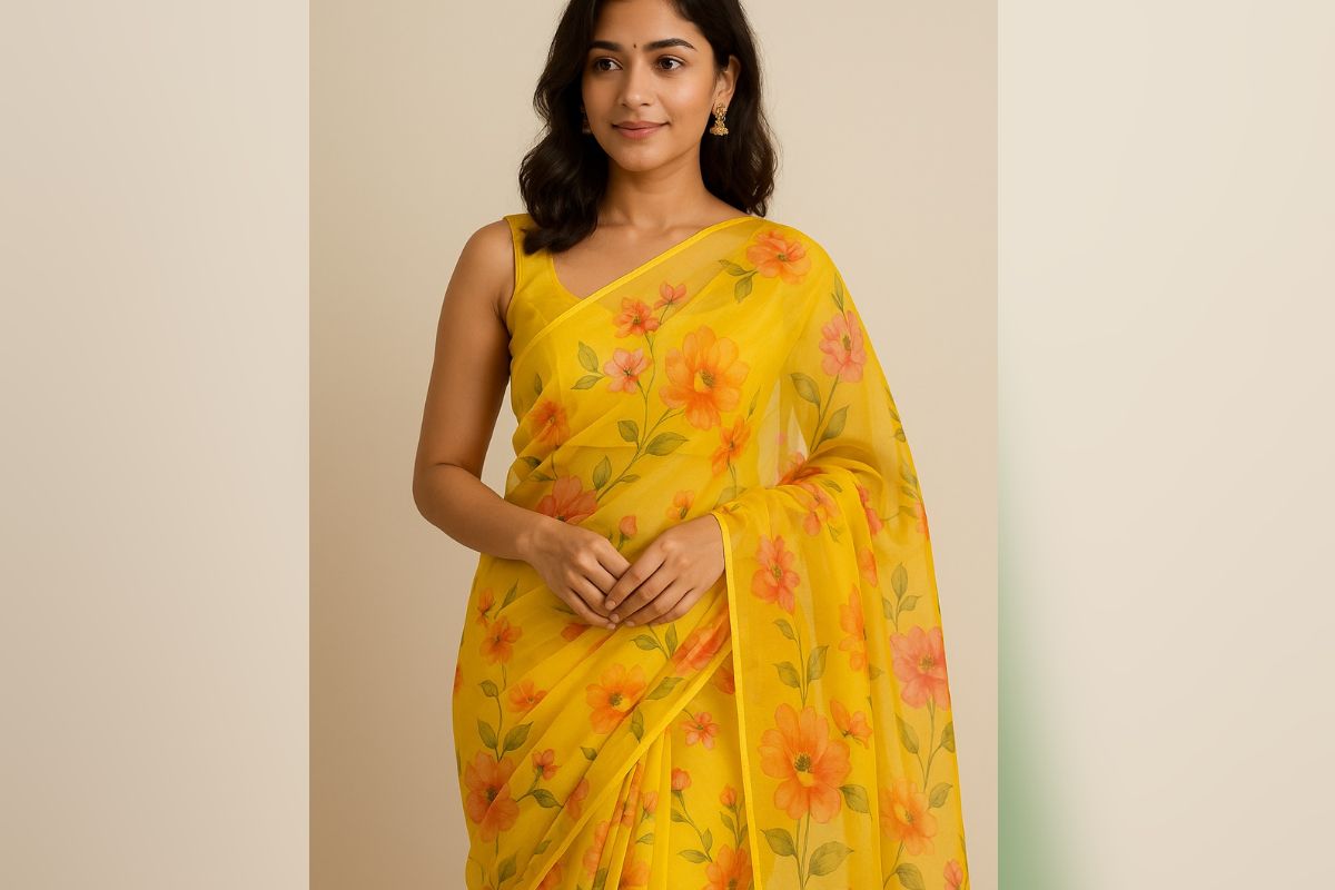Saree Ideas For Monsoon: रिमझिम फुहारों में खिल उठेगा आपका अंदाज, इन साड़ियों से पाएं परफेक्ट लुक 2 Organza Saree