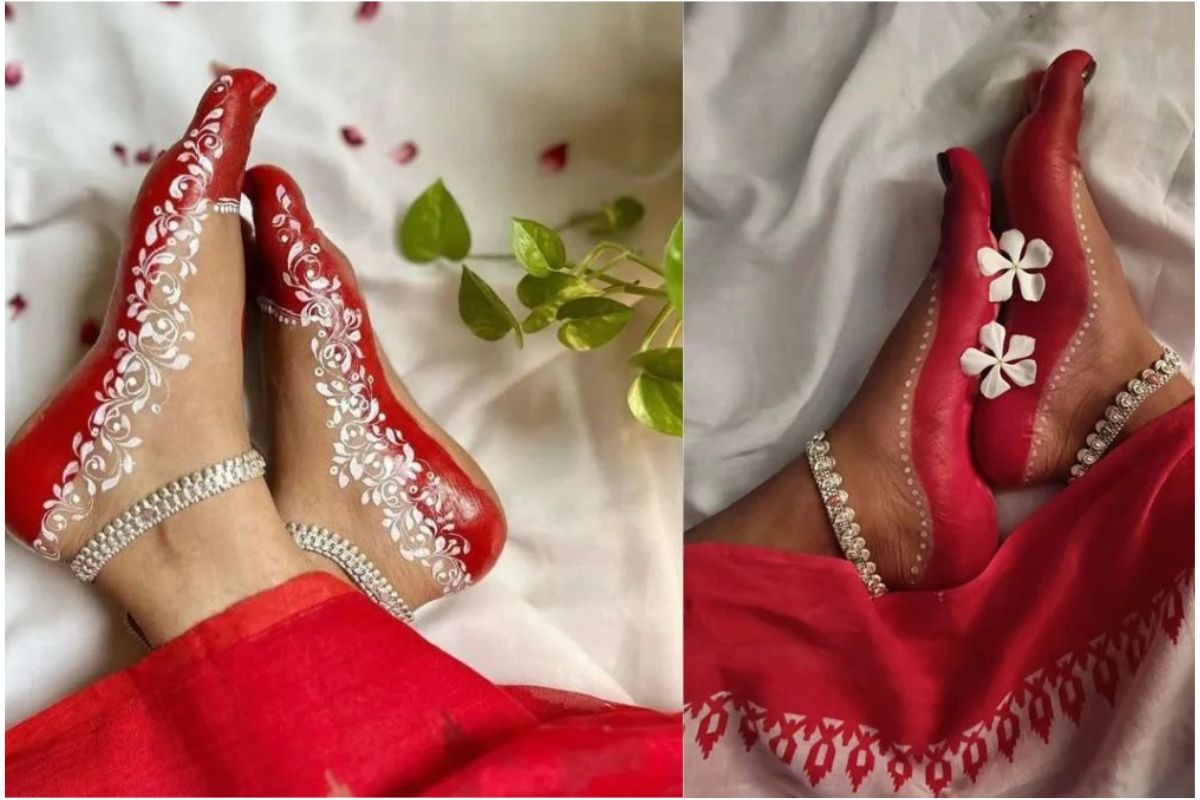 Hartalika Teej 2025 Latest Alta Designs: इन 10 लेटेस्ट आलता पैटर्न्स से सजाएं अपने खूबसूरत पैर 10 Hartalika Teej 2025 Latest Alta Design 13