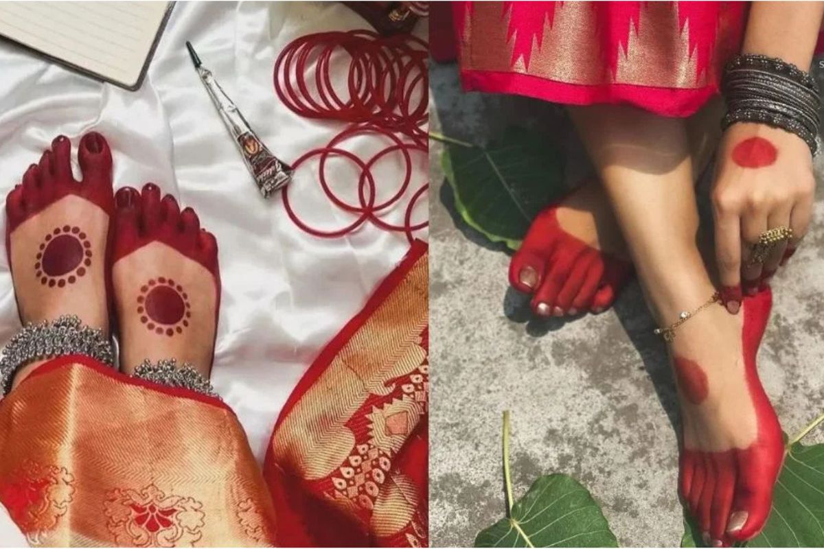 Hartalika Teej 2025 Latest Alta Designs: इन 10 लेटेस्ट आलता पैटर्न्स से सजाएं अपने खूबसूरत पैर 4 Hartalika Teej 2025 Latest Alta Design 6