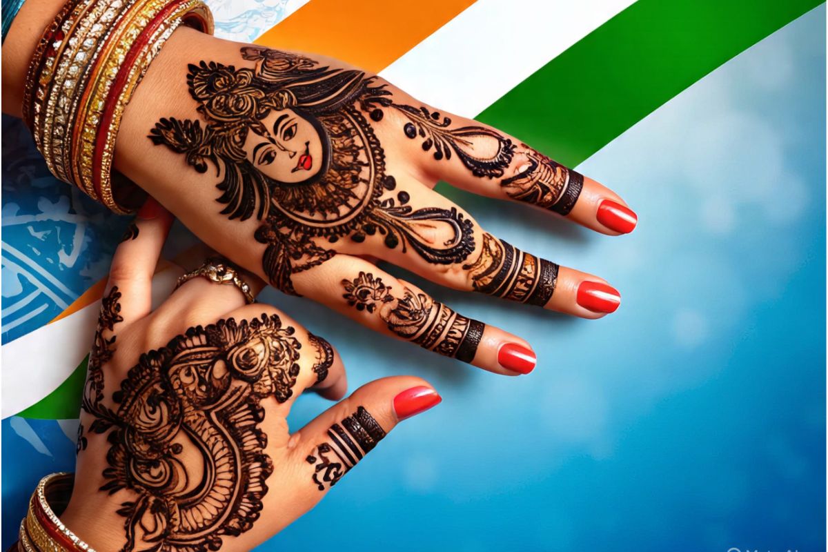 Janmashtami Independence Day Mehndi Designs: जन्माष्टमी और स्वतंत्रता दिवस पर लगाएं ये 7 खास मेहंदी डिजाइन्स 3 Janmashtami Independence Day Mehndi Designs11112112 1