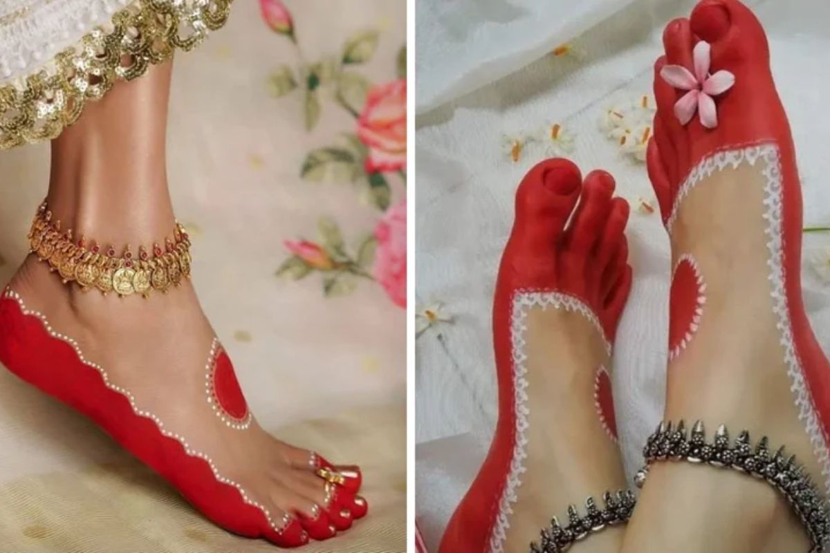 Last Minute Alta Design: आलता लगाने का नहीं मिला समय तो, ट्राय करें ये आसान डिजाइन पैरों की बढ़ेगी खूबसूरती 3 Aalta Design