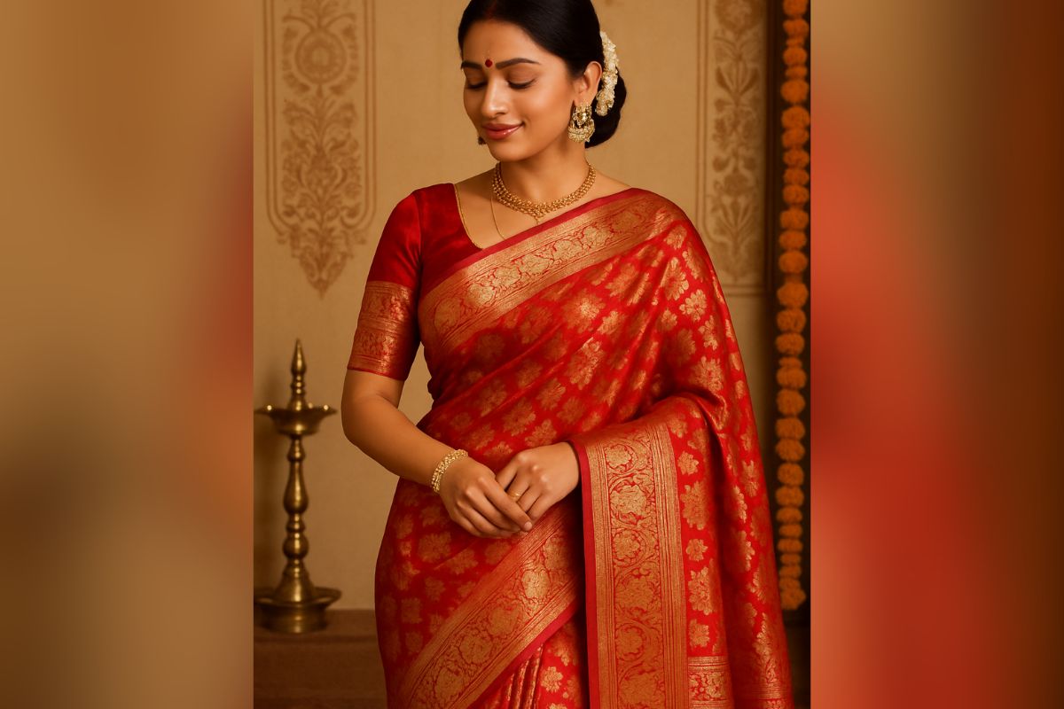 Raksha Bandhan Saree Design: रक्षाबंधन पर अपनाएं ये एलिगेंट साड़ी लुक्स, इन आइडियाज को करें ट्राई 3 Banarasi Saree