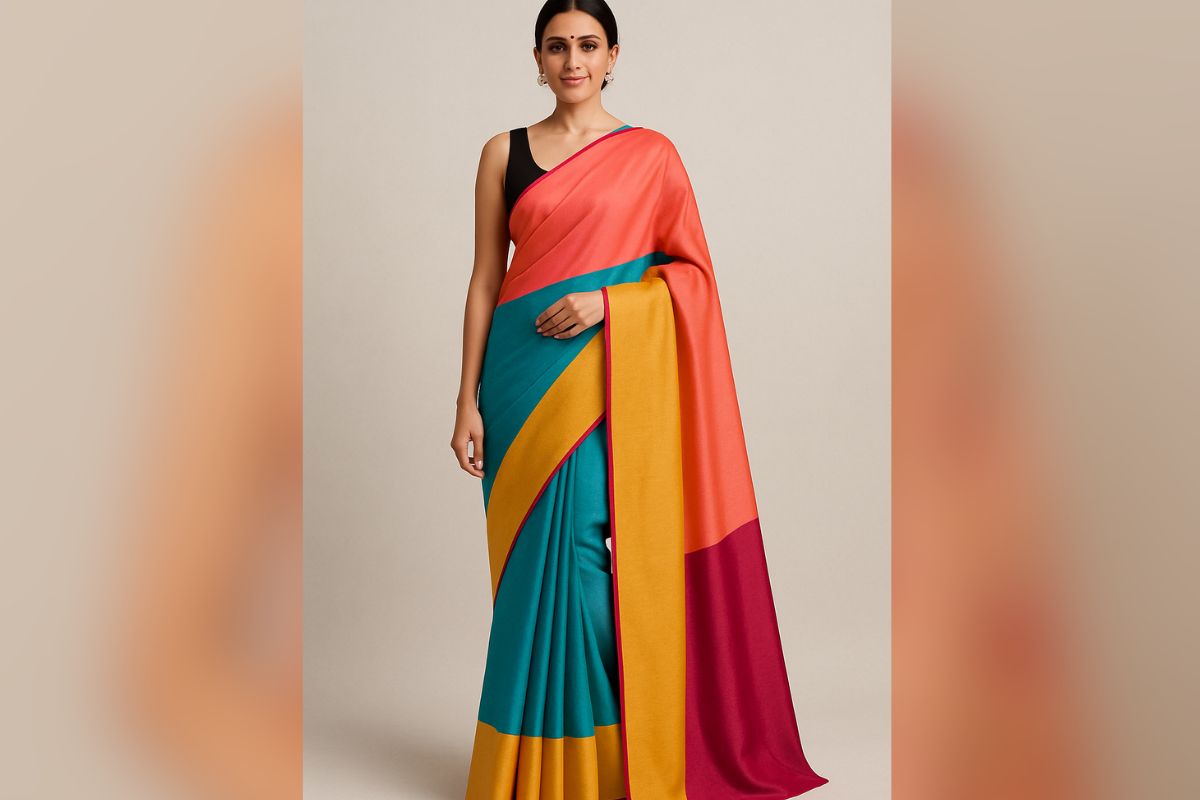 Raksha Bandhan Saree Design: रक्षाबंधन पर अपनाएं ये एलिगेंट साड़ी लुक्स, इन आइडियाज को करें ट्राई 6 Colour Block Saree