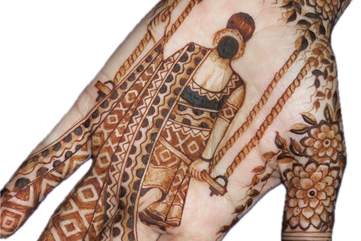 Janmashtami Simple Mehndi Designs: जन्माष्टमी पर राधा-कृष्ण की भक्ति का रंग चढ़ेगा हाथों में, ट्रेंड में हैं ये आसान मेहंदी डिजाइंस 6 Swing Mehndi Design