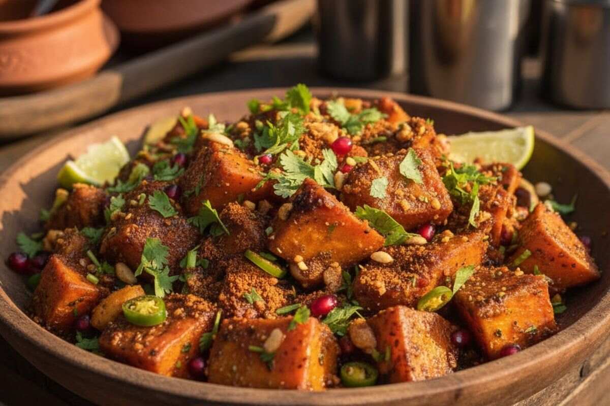 Winter Snacks Ideas: ठंड के मौसम में घर पर बनाएं टेस्टी स्नैक्स, ट्राई करें ये रेसिपी आइडियाज 2 Shakarkand Chaat